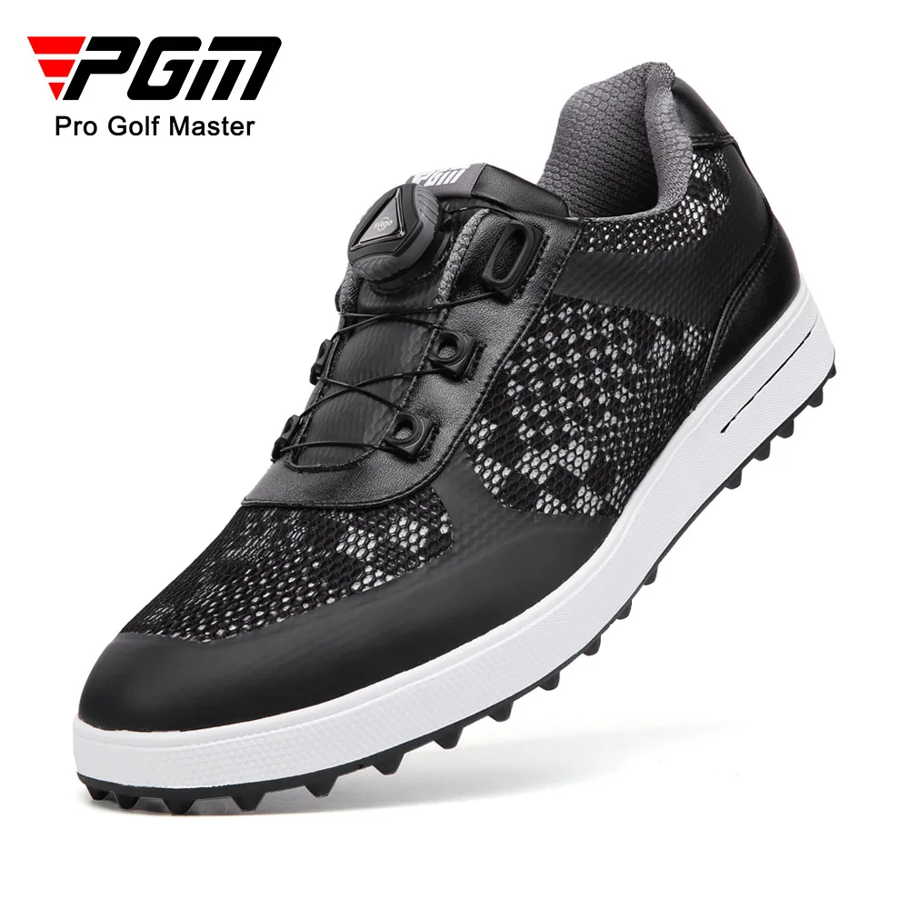 

Pgm 2022 New Golf Men's Shoes with Breathable Mesh Upper，Rotating Laces and Rubber Non Slip Studs Can Be Wear More Comfortable