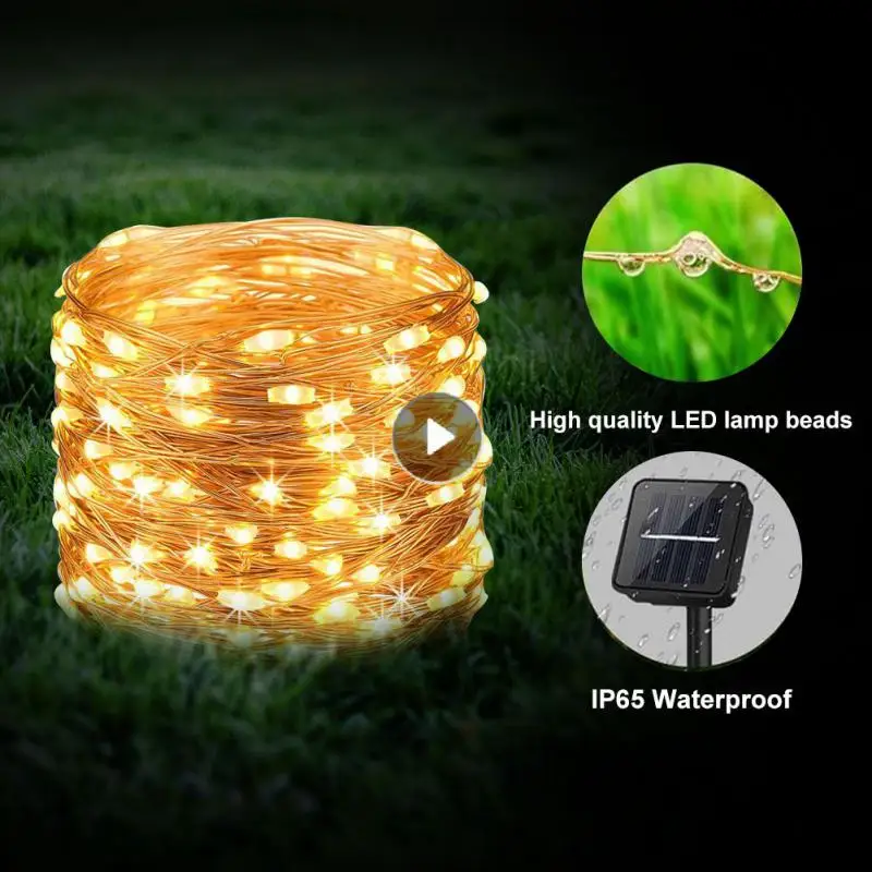 

LED Light String Outdoor Fairy String Light Waterproof Garden Decoration Garland Copper Wire Light For Wedding Party Decoration