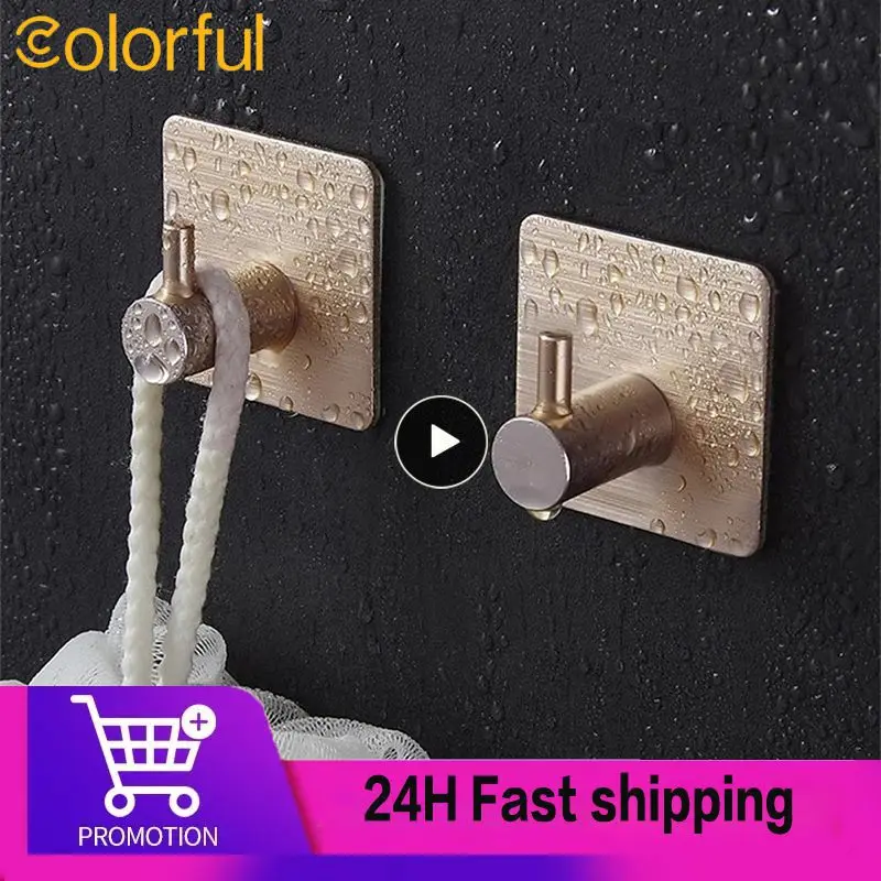 

2/4/6 шт., алюминиевые настенные крючки для ключей