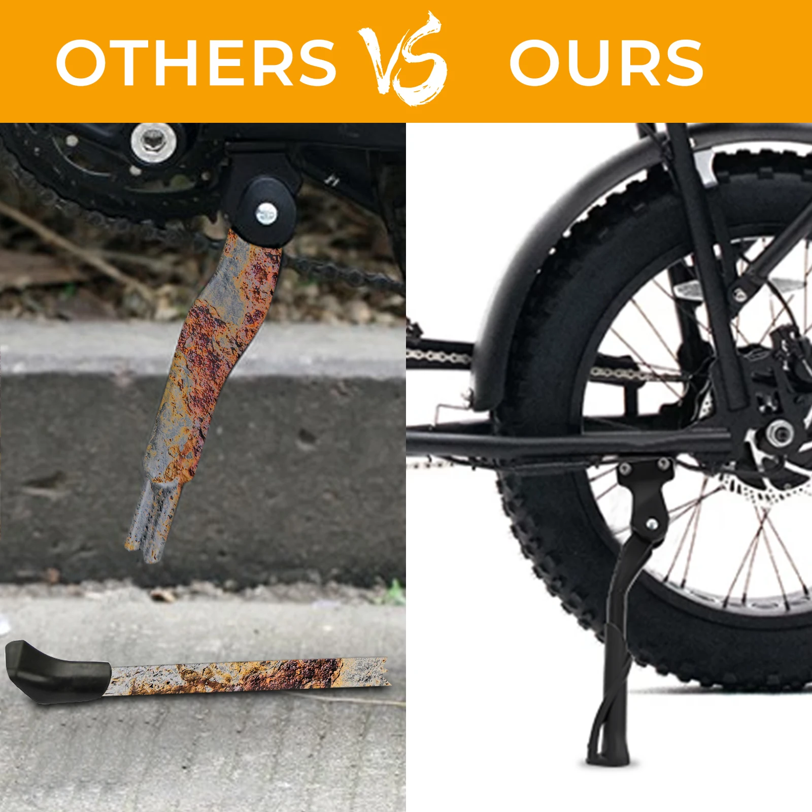 Подставка для электровелосипеда усиленная боковая подставка Super 73 S1/Super S2