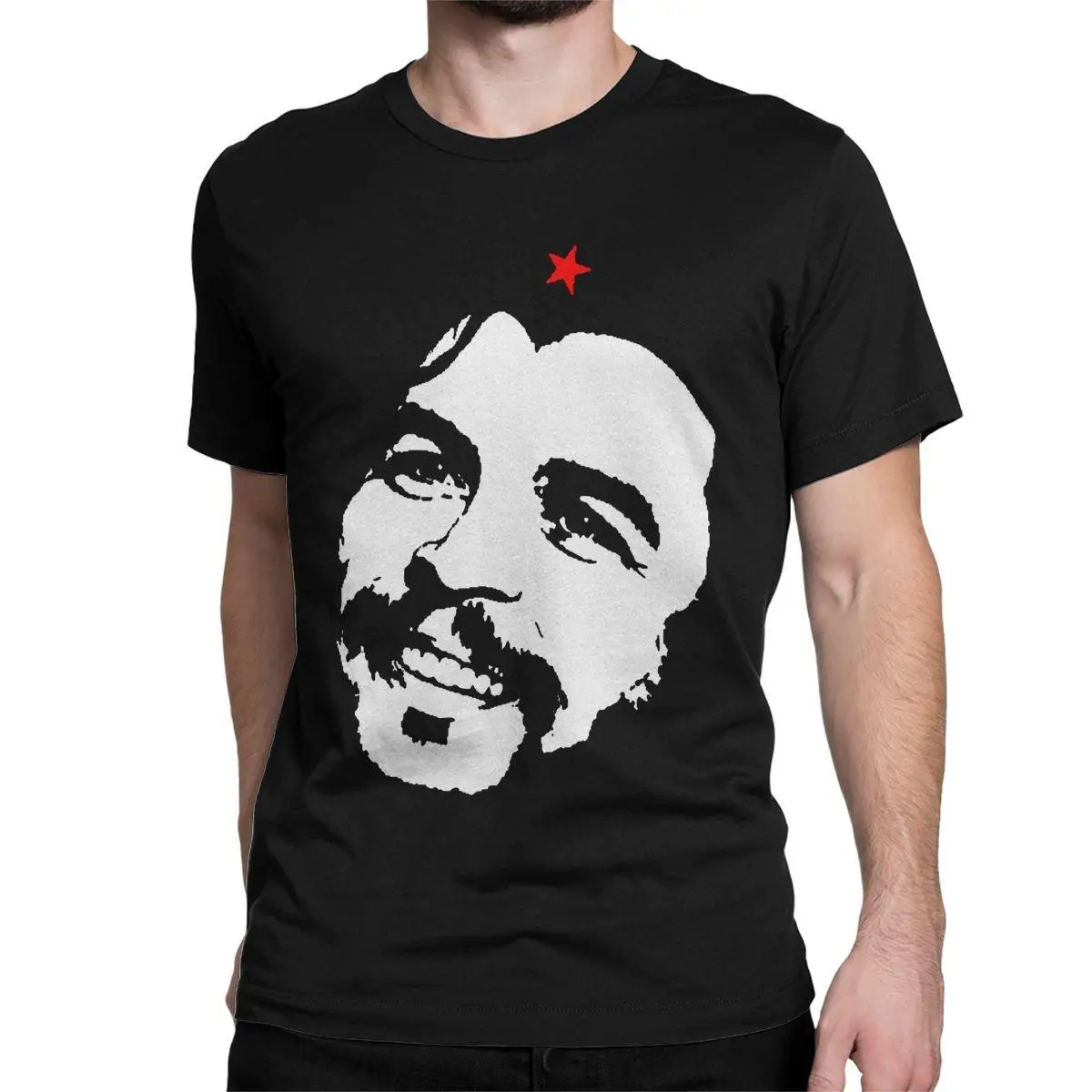 

Che Guevara Socialism T-Shirt Men Cuba Revolution Fashion Cotton Tee Shirt Round Collar Short Sleeve T Shirt Plus Size Tops