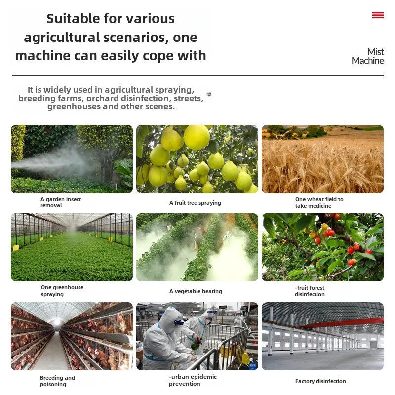 Многофункциональный сельскохозяйственный распылитель тумана с дезинфекционным