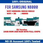 Материнская плата для Samsung Galaxy Note 10,1 N8000 3G и Wi-Fi, основная плата Android OS 16 ГБ, логическая плата с чипами, 100% оригинальная разблокированная материнская плата