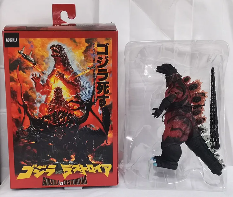 Фото NECA Film Version Red Lotus Godzilla 1995 Monster Doll SHM Monster Series PVC Action Figure New Year's Christmas Gifts 18cm №2
