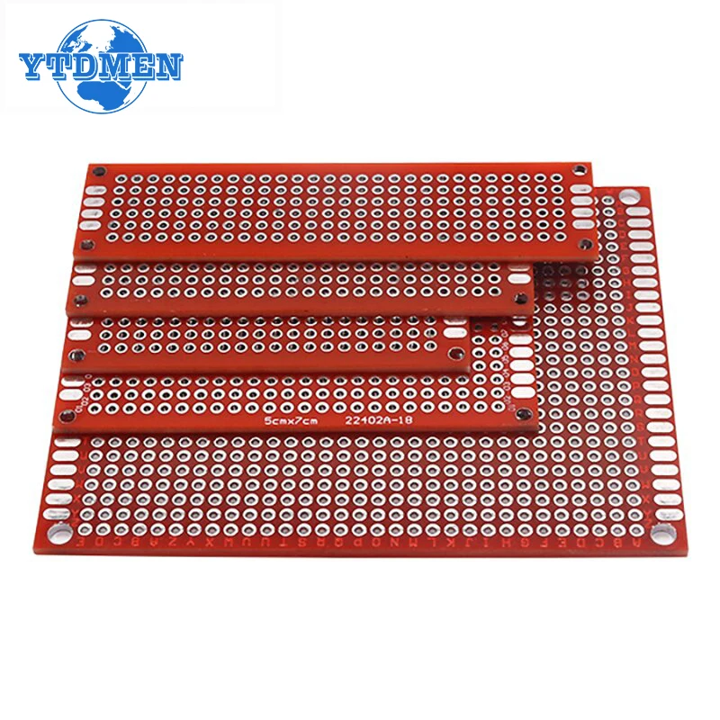 2x8 3x7 4x6 5x7 7x9cm double side prototype pcb board Universal Printed circuit board pcb boards FR4 Fiberglass Plate 1.6MM