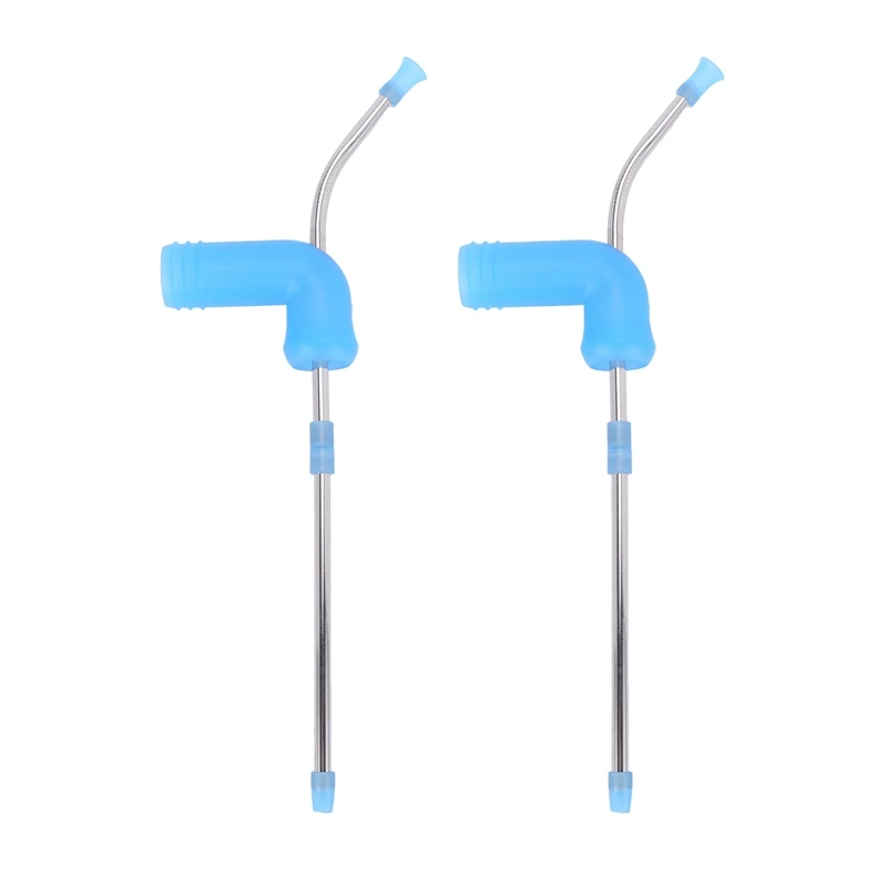 

2X Beer Snorkel, Double Beer Snorkel, Beer Dispenser Blue