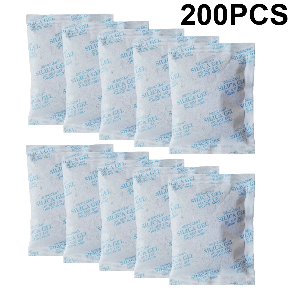 

100Pcs 10g Non- woven Fabric Packaging Desiccant Silica Desiccant Moisture Absorber Dry Damp- Proof Prevention Desiccant- Sky-