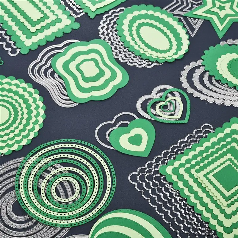 Квадратная Звезда Сердце Прямоугольник круг Сделай Сам ремесло металлическая