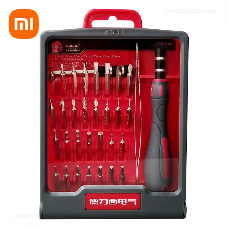 

Xiaomi DELIXI 33 In 1 Screwdriver Set for Mobile Phone Computer Maintenance Tool Multifunctional Precision Repair Household Tool
