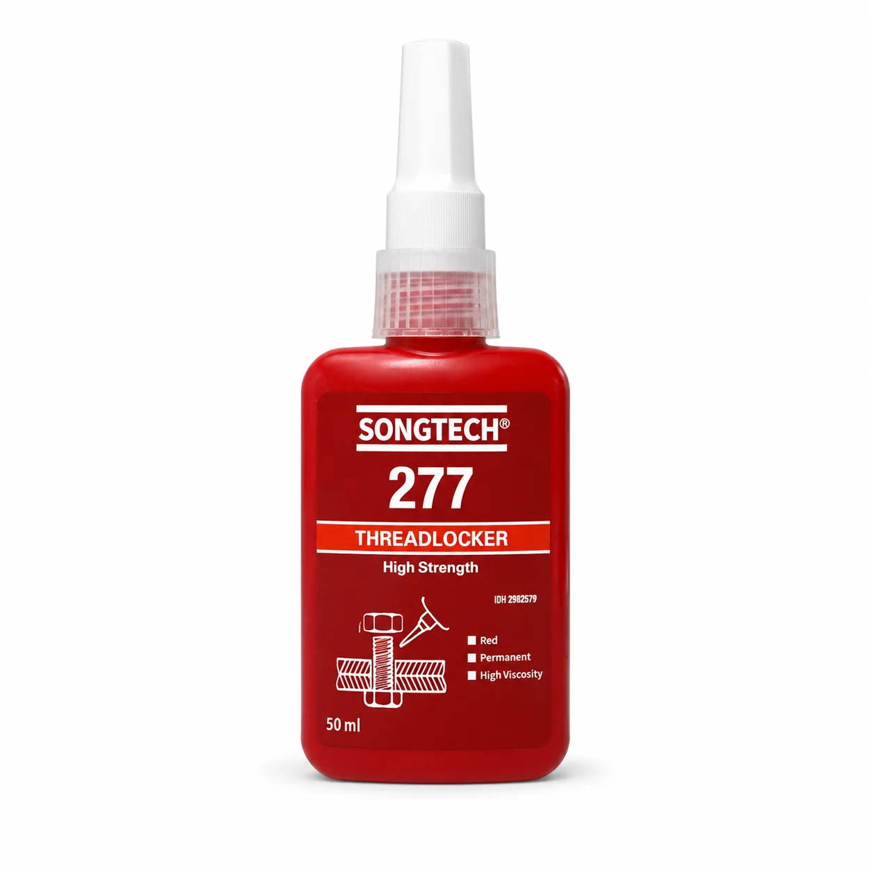 Клей-фиксатор резьбы SongTech Loctite 277, высокопрочный, красный, для крупногабаритных болтов и гаек, для тяжелых металлических соединений (art.: 3920da5dffa4f) - 3920da5dffa4f