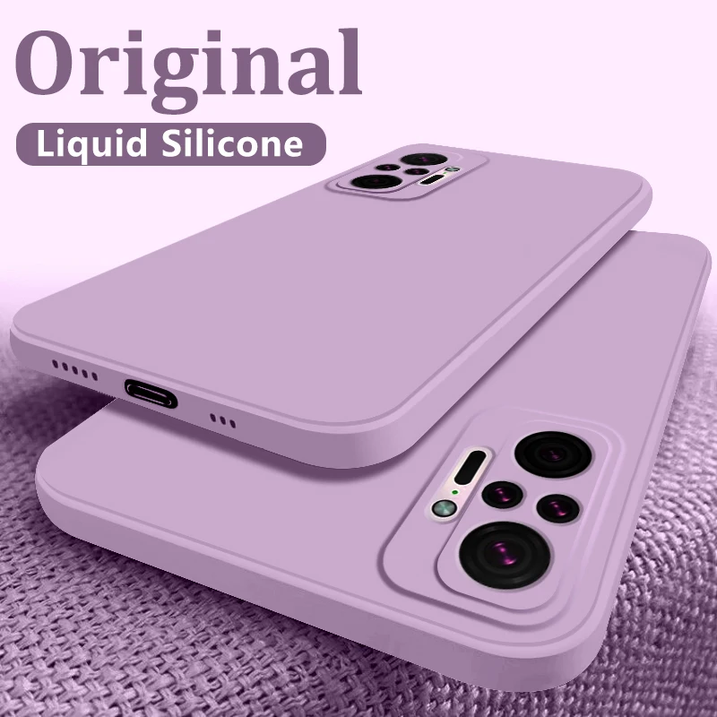

Square Liquid Silicone Phone Case For Xiaomi Redmi Note 10 9 9 8 Pro 10S 9S Poco F3 X3 NFC 10 10T 11 Lite Ultra Slim Soft Cover