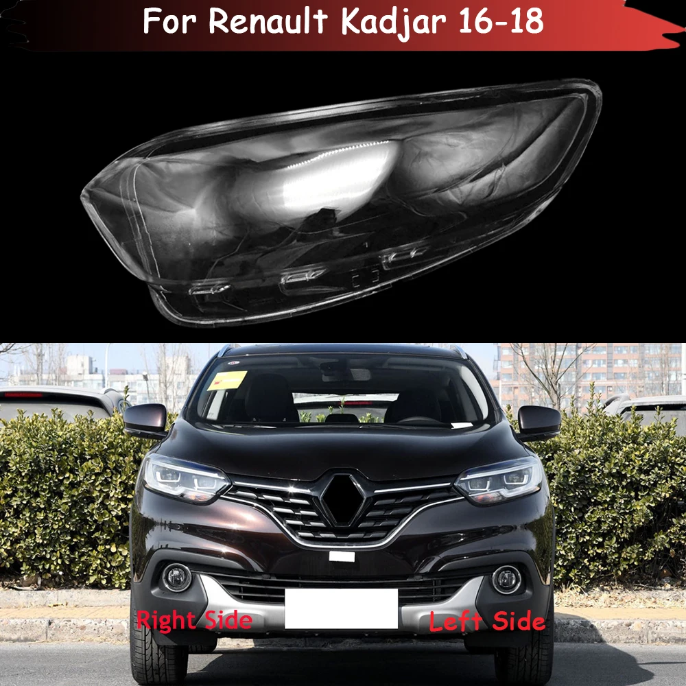 Car Front Headlamp Head Lamp Light Lampshade Lampcover Auto Glass Lens Shell For Renault Kadjar 2016 2017 2018 Headlight Cover