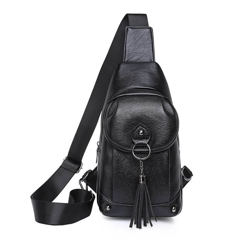 Crossbody Waterproof Shoulder Chest Bag Casual Pu Leather Messenger Pack Bags for Women Newly Women Chest Pack Female Sling Bags