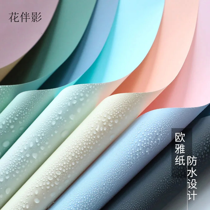 

20pcs/pack of Flowers Wrapping Paper Two-color Double-sided Bouquet Floral Wrapping Paper Florist Supplies Wholesale