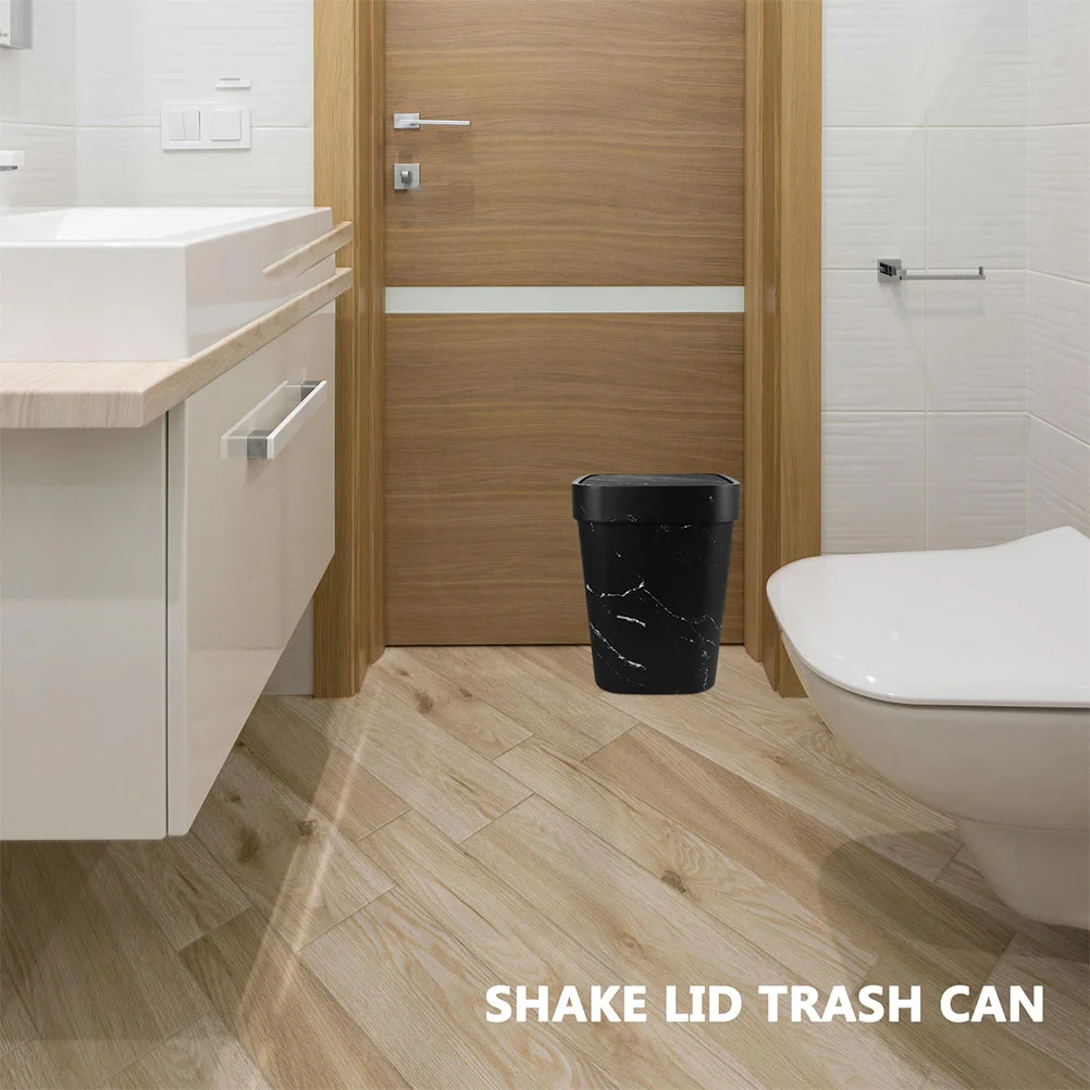 Мраморная корзина для мусора офисный контейнер спальни квадратная ванной