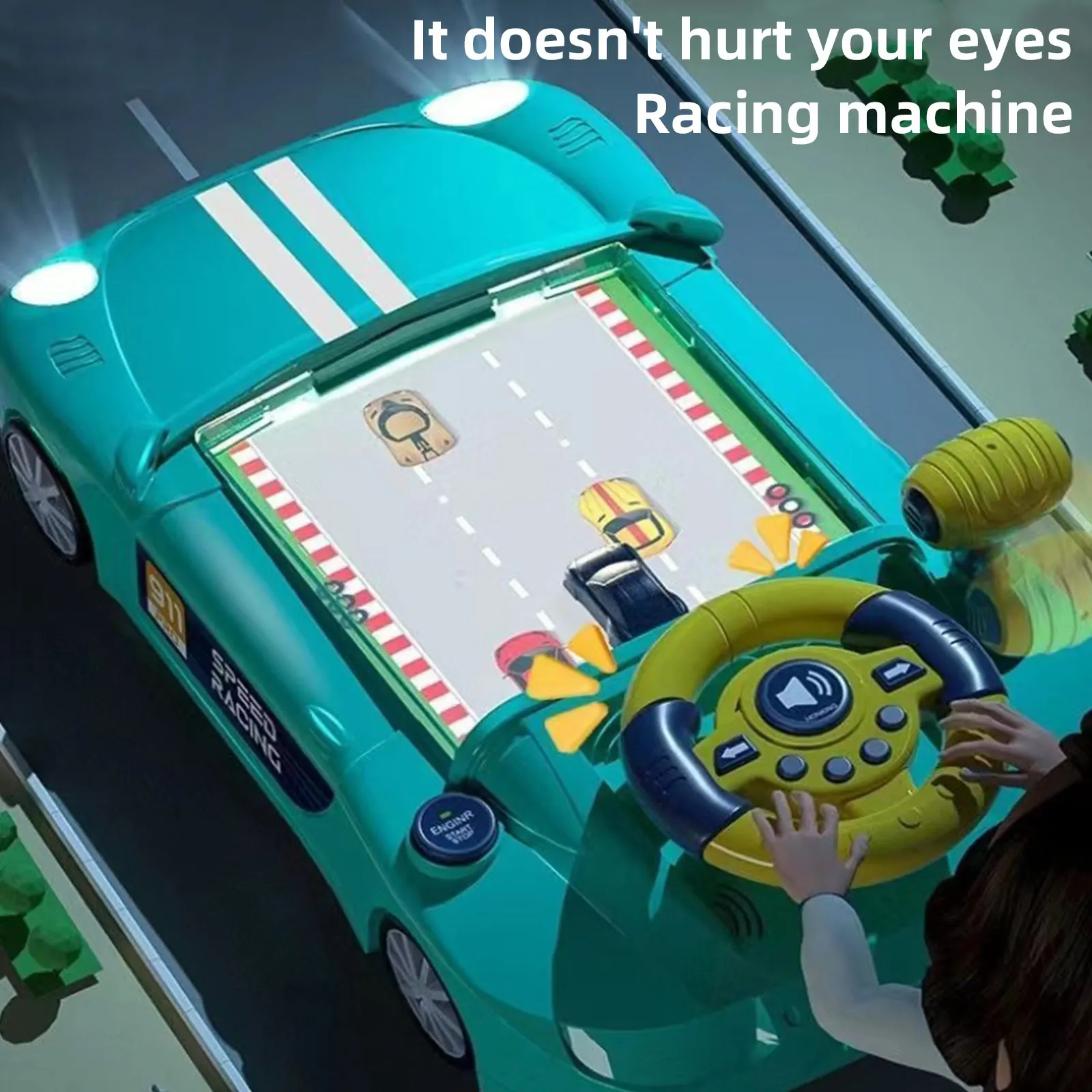 Обучающая игрушка-симулятор для малышей гоночная игра мальчиков и девочек