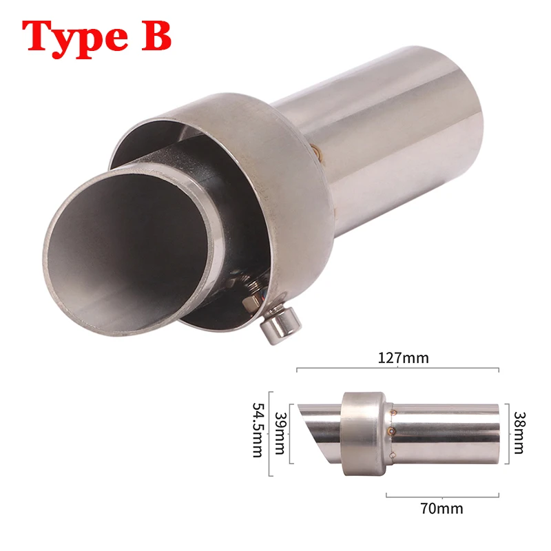 

Универсальный глушитель для выхлопной трубы мотоцикла, 54,5 мм, 51 мм