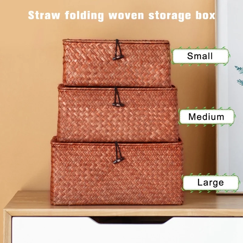 Горячая Распродажа 3 в 1 плетеная корзина для морской травы |