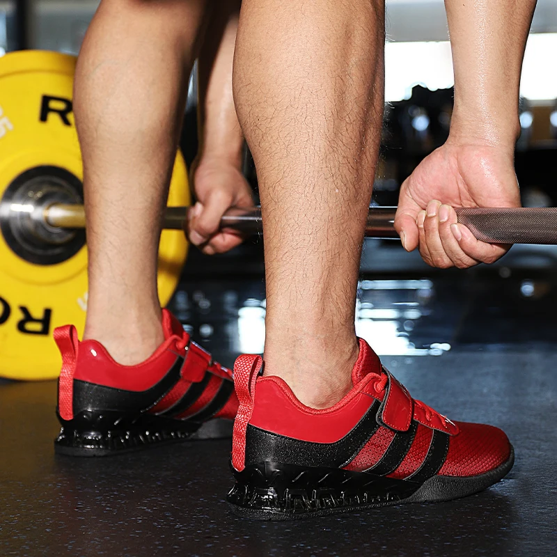Professional men's squatting weight lifting shoes Mesh breathable weight lifting training shoes Non slip fitness shoes for men