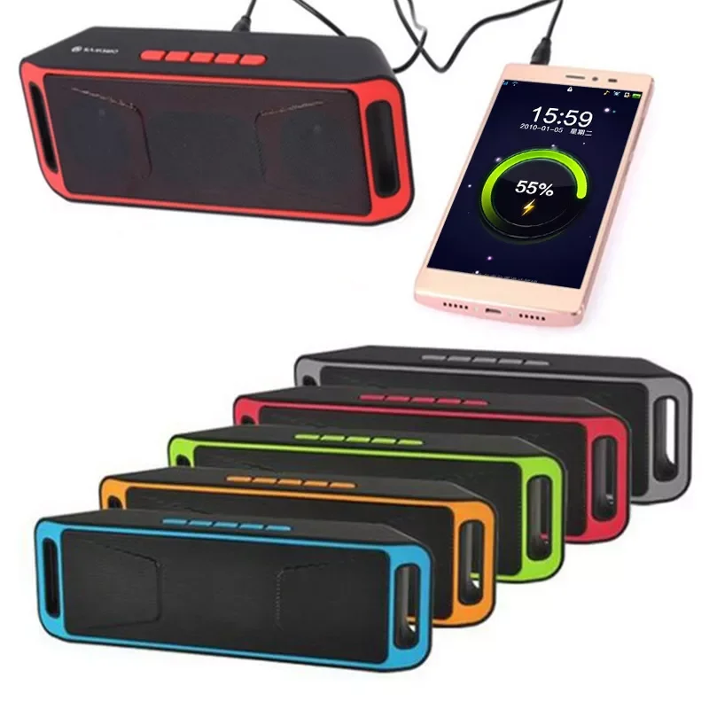 

New Speakers Radio Stereo Outdoor Portable Subwoofer Wireless Outdoor For Computer Smart Phones MP3 USB FM Stereo