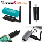 SONOFF Dongle Plus Zigbee Dongle-P USB универсальный беспроводной Zigbee шлюз с поддержкой SONOFF ZBMINI переключатель SNZB01-04 Zigbee2MQTT ZHA