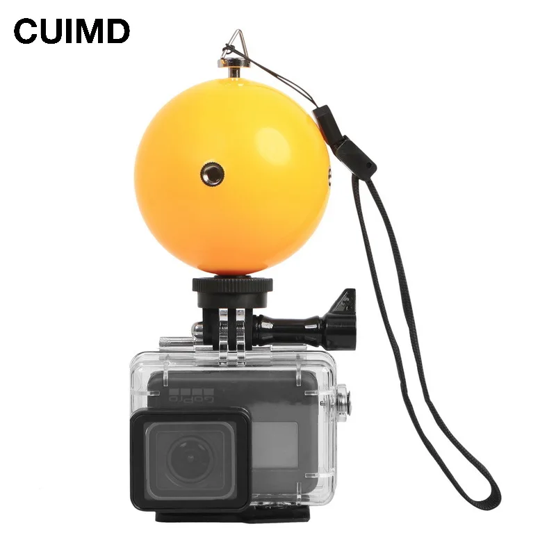 

Waterproof Floating Ball with Adatper for Gopro Hero 9 8 7 6 5 4 3 OSMO MAX Xiaomi Yi 4k Sjcam S4000 Eken H9/H9R Accessories