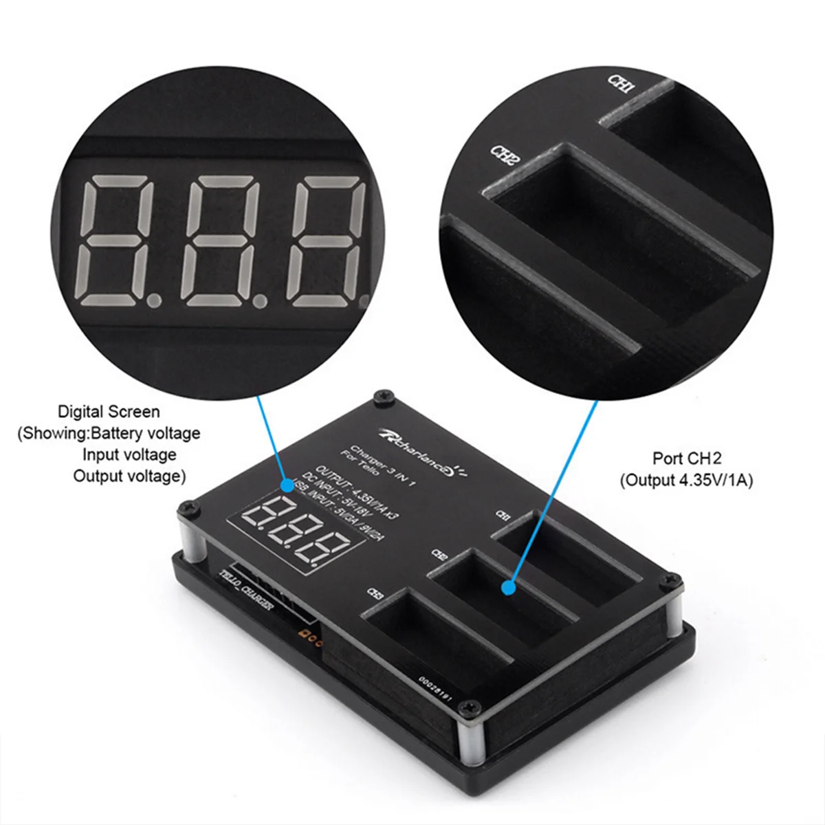 Для DJI Tello Drone Hub быстрой зарядки 3 Lipo аккумулятор интеллектуальное летное зарядное