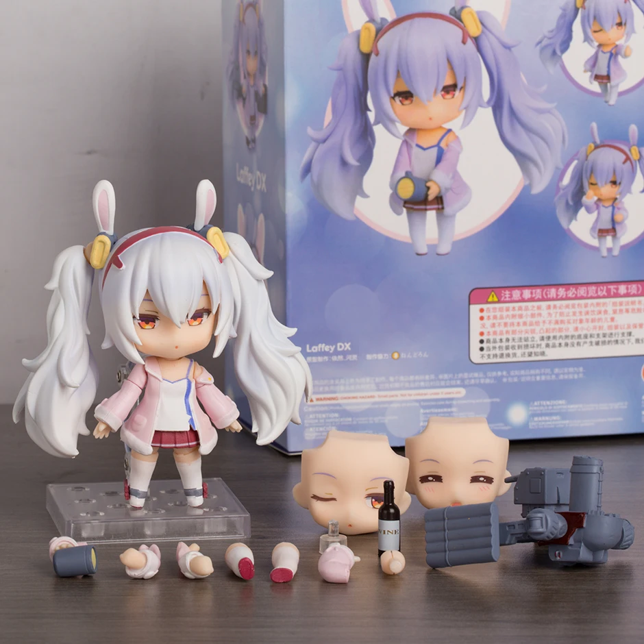 

Azur Lane 1923-DX Laffey Cartoon Kawaii Q Version Doll Action Figure Toy