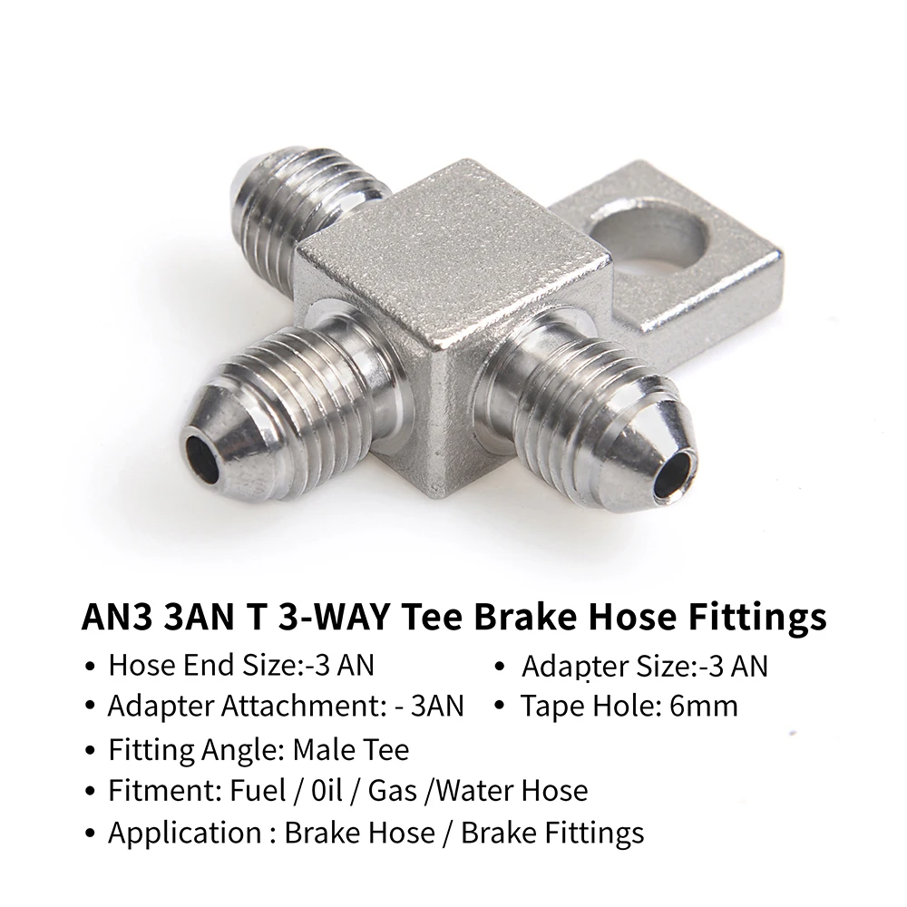 

SS304 AN3-3AN мужской тормозной шланг, автомобильный фитинг