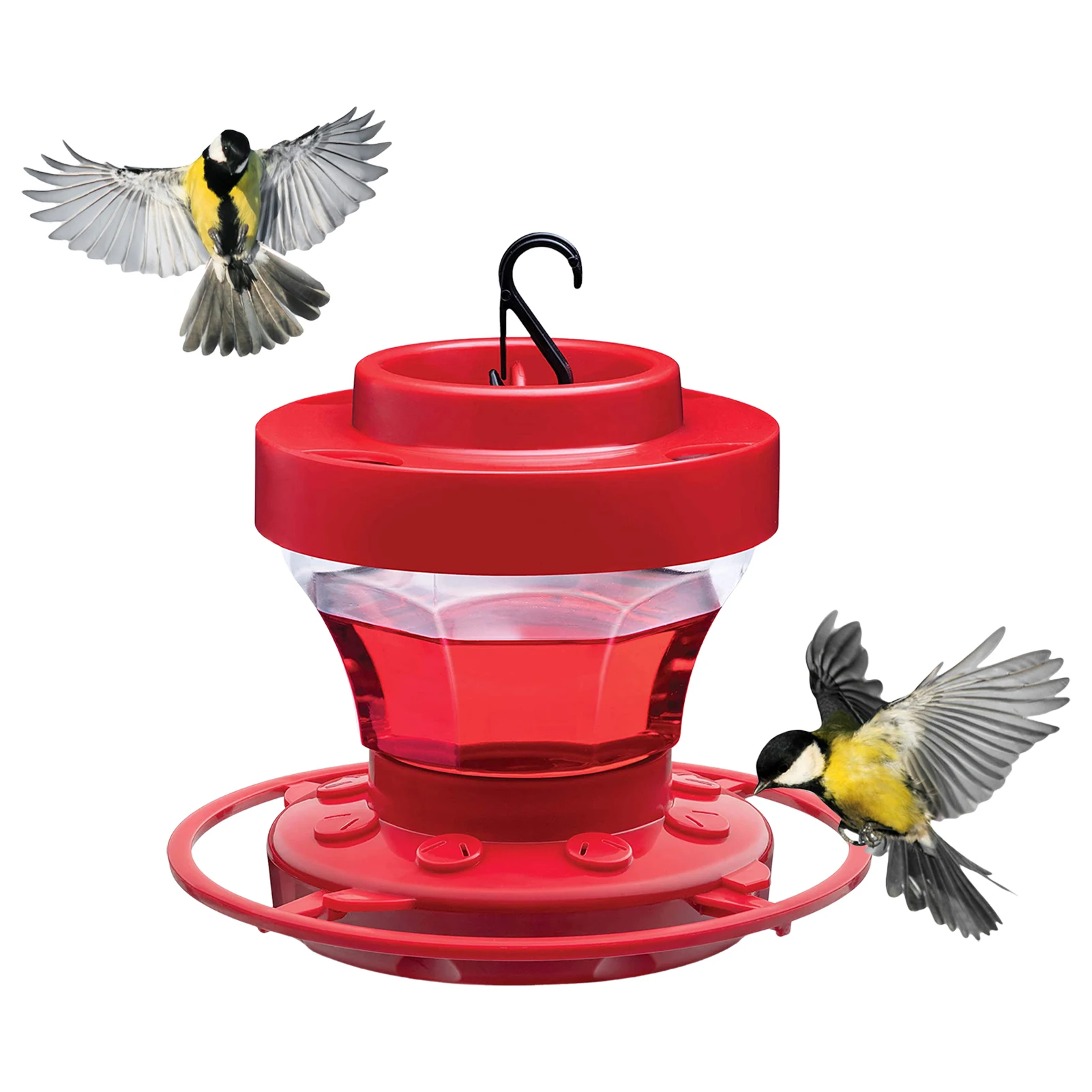 

Bird FeedersHumming Bird Feeder Seed For Garden Outdoors Bee Proof Bird Feeder For Small Humming Birds Clear Feeder Tool With 8