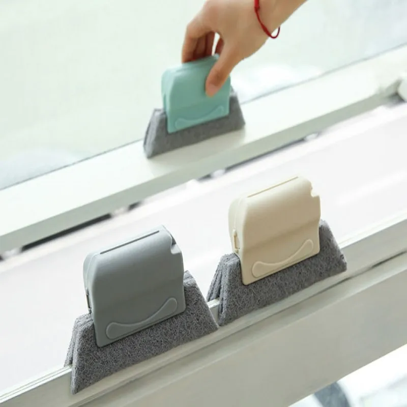 

Windows Slot Cleaner Brush Creative Window Groove Cloth Cleaning Brush Clean Window Slot Clean Tool household items kitchen