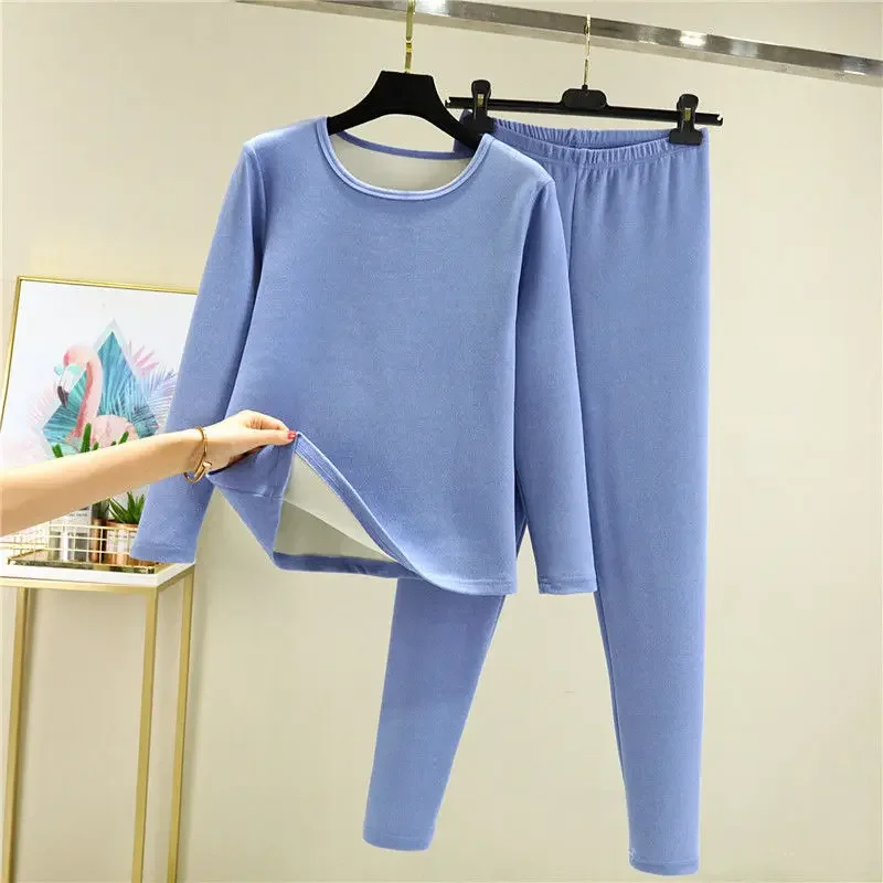 Женское утепленное нижнее белье мягкая и утепленная внутренняя одежда осенняя