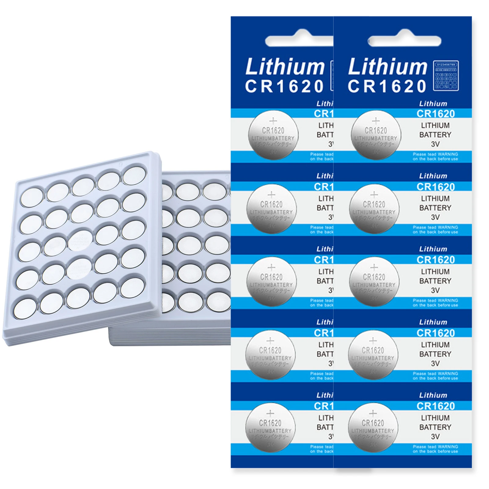 Литиевая батарейка CR1620 для часов 5/50/100 шт