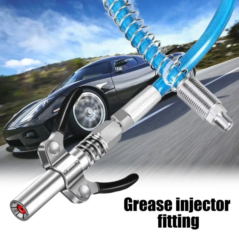 

Car Grease Tool Coupler Heavy Duty Quick Lock & Release Double Handle Stainless Steel Leak Free Grease Tools Lubricant Guns