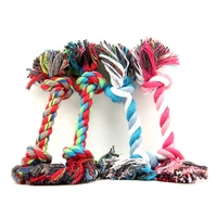 17cm interactive small dog toys double knot cotton rope bite resistant molars pet cleaning teeth chew supplies dogs accessories