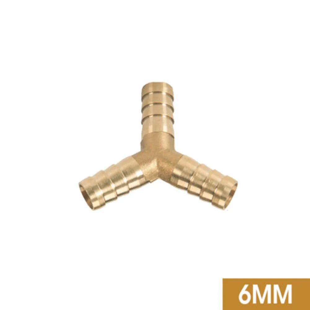 

Durable Flexible Connector 3 WAY Joiner Joiner Tee Connector Air Water Gas All Copper Material Brass Fuel Hose