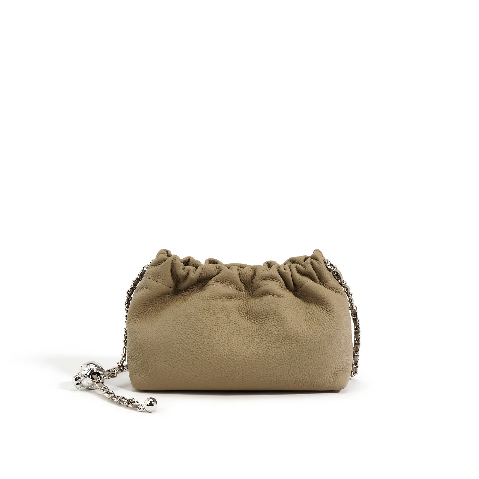 Soft Cloud Genuine Leather Crossbody Bags for Women with Chain Strap Togo Leather Bags for Ladies Free Shipping Mini Phone Bag