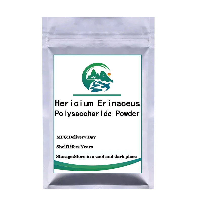 

100% Natural 50% Polysaccharide Powder Lion's Mane Mushroom Extract Powder by Free Shipping