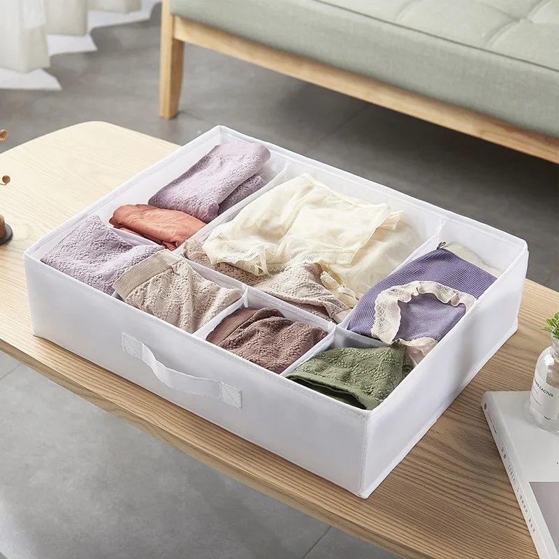 

New Underwear Storage Box Socks Bra Underpants Foldable Divider Drawer Closet Organizer Household Clothes Storage Sorting Tools