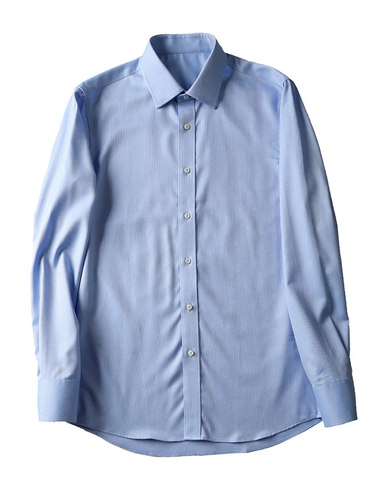 

2022 new Customize men shirt long sleeve personalize shirt A1140 dark jacquard water blue pink grey