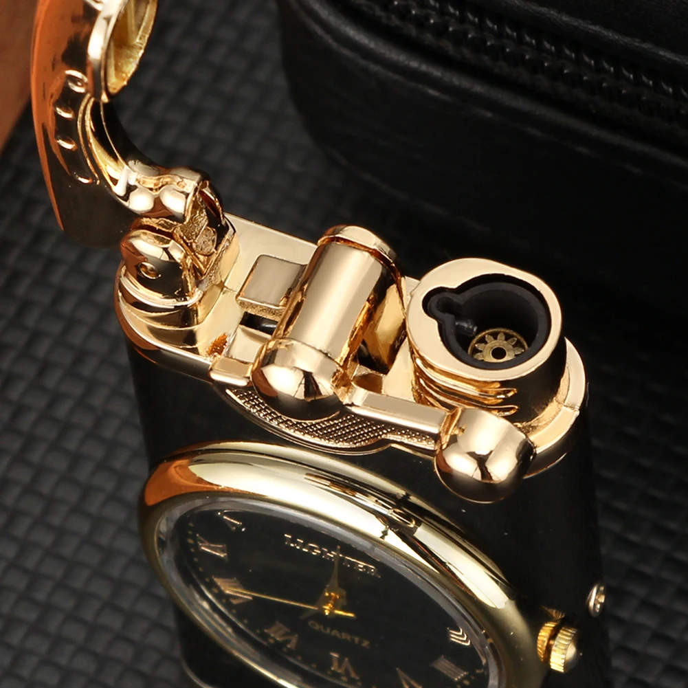 Креативные механические часы 1 струйная зажигалка для сигар инструменты курения