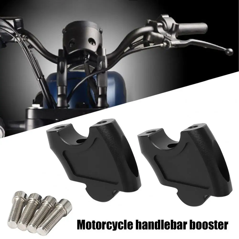 

1 Set Strong Motorcycle Handlebar Extend Adapter Handle Bar Risers Easy Installation Extender