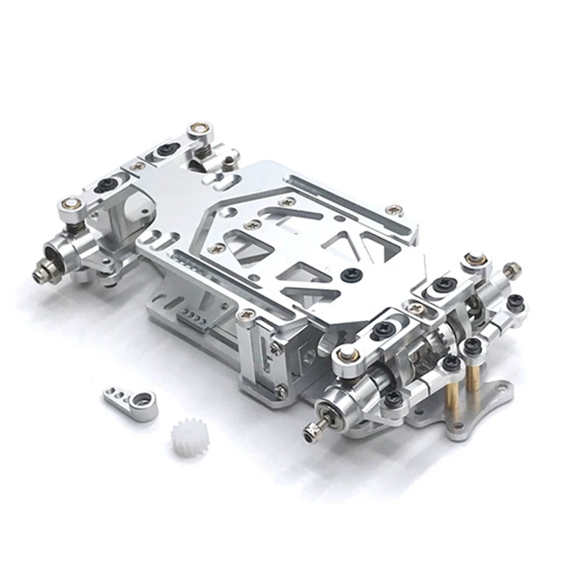 

RC01 1/28 Scale RWD RC Drift Car Wheelbase Adjustable Metal Chassis Frame KIT for Wltoys K969 K989 284131 MINI-Q
