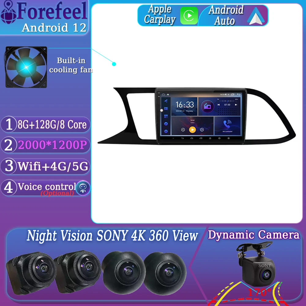 

Android 12 для Seat Leon 3 2012-2020, мультимедийный автомобильный монитор, экран, letautoradio, видеоплеер, навигация, GPS, стерео радио
