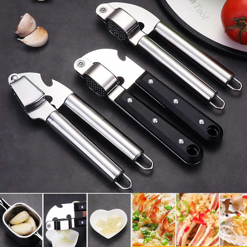 

Household Stainless Steel Garlic Presses Crusher Manual Creative Nortic Style Garlic Press Mashers For Kitchen Tools Accessories