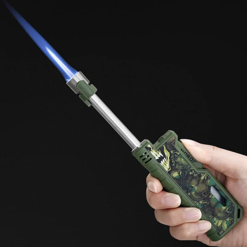 

JOBON Windproof Inflatable Lighter Outdoor Camping Telescopic Rod Ignition Gun Visible Transom Kitchen Butane Gas Flamethrower