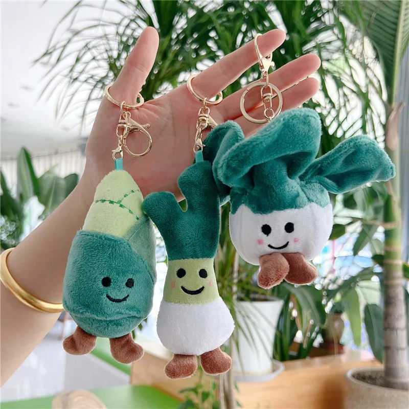 

Vegetable Plush Pendant Key Ring Cartoon Corn Broccoli Onion Pendant Soft Stuffed Doll Keychain Backpack Car Bag Decor Kid Gift
