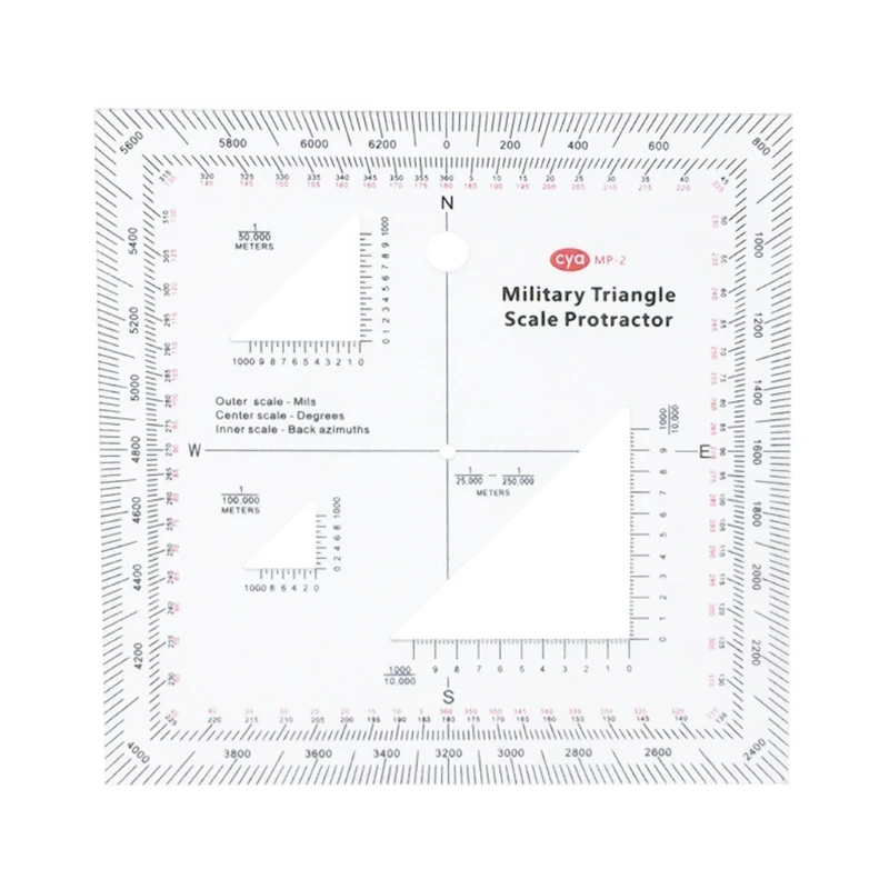 

Practical Military Style Topographical Map Scale MGRS USNG Military Coordinate Scale for Sea/Land Navigation Adventures