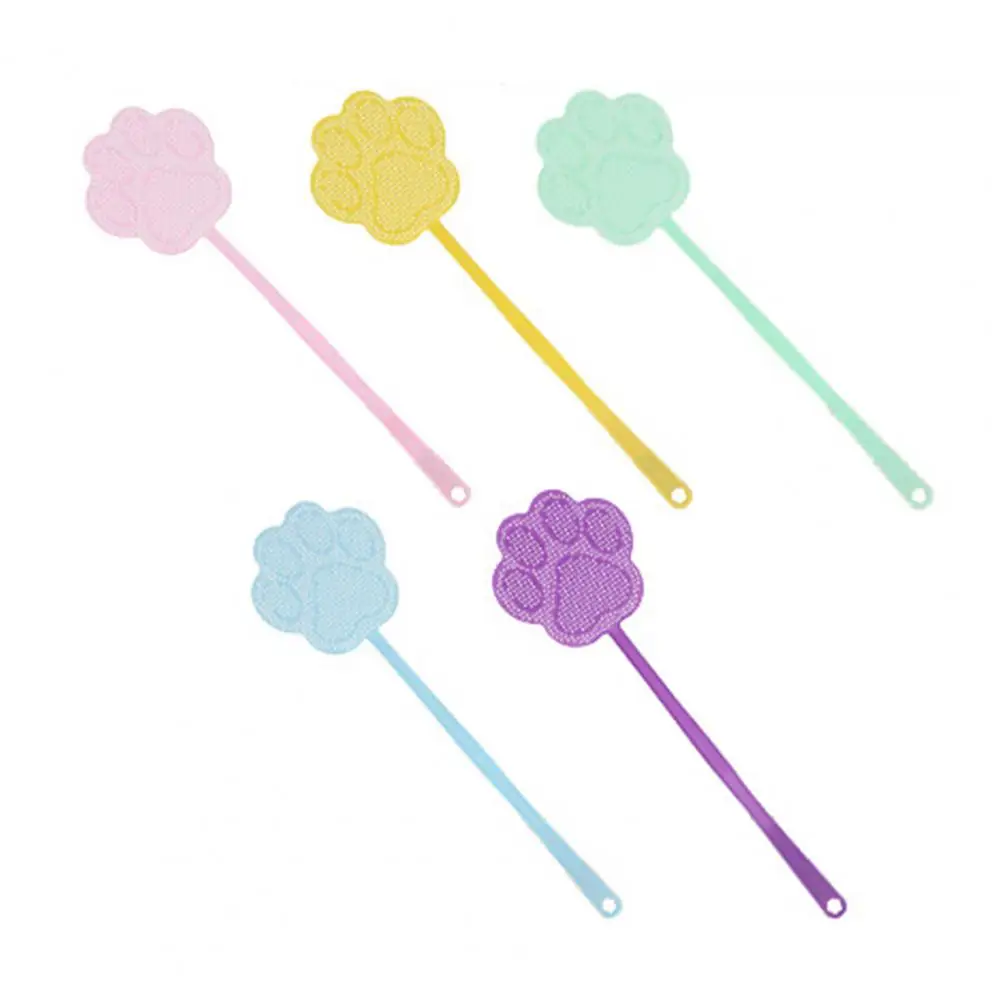 

Portable 2Pcs Useful Convenient Storage Mosquito Swatter Plastic Fly Swatter Long Handle for Indoor