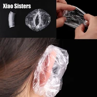 100pcs waterproof disposable ear cover shower salon ear protector cover caps one off earmuffs hair dyeing tool accessories